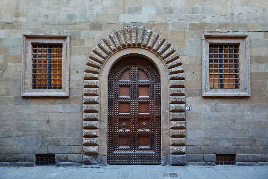 Entrance door of Palazzo Ginori, Florence