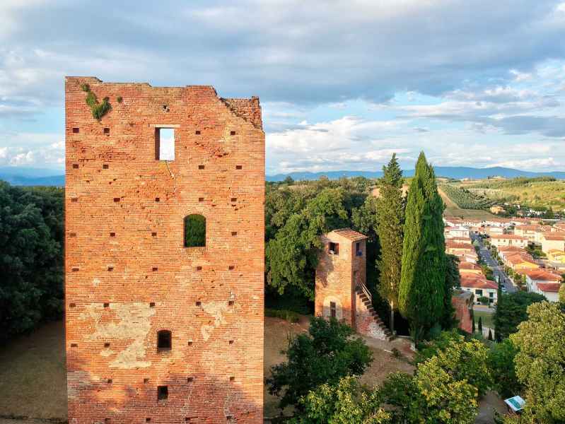 Tower inside the Corsini Park in Fucecchio
