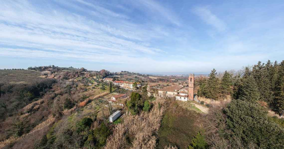 Panoramic view of Catignano, Gambassi Terme